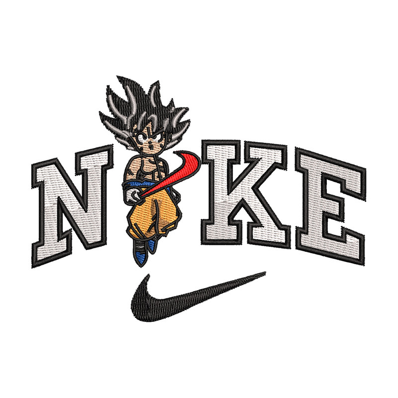 Nike goku  embroidery design, Dragonball embroidery, Nike design, Embroidery shirt, Embroidery file, Digital download.jpg