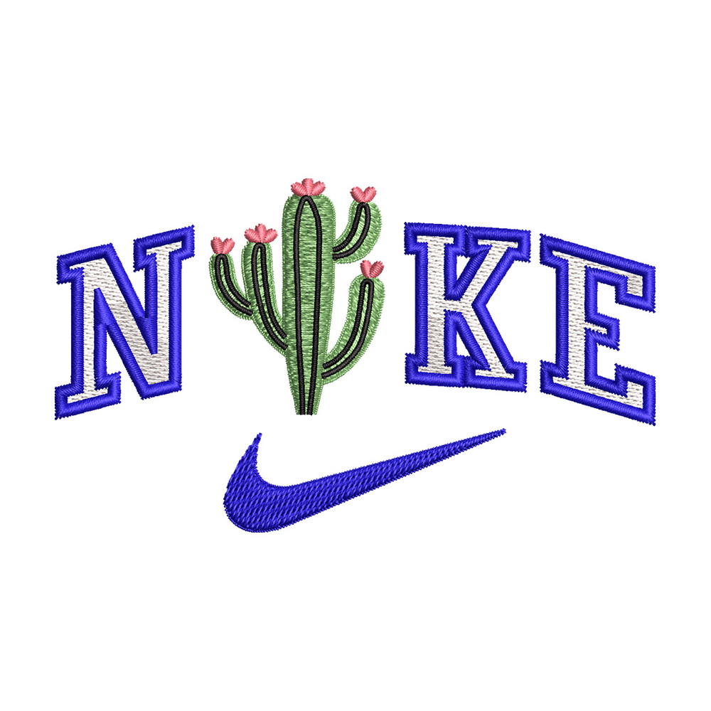 Nike x cactus embroidery design, Cactus embroidery, Nike design,Embroidery shirt, Embroidery file, Digital download.jpg