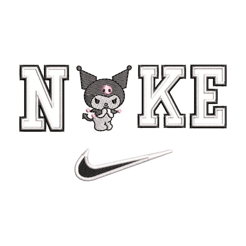 Nike x kuromi embroidery design, Kuromi embroidery, Nike design, Embroidery shirt, Embroidery file,Digital download.jpg