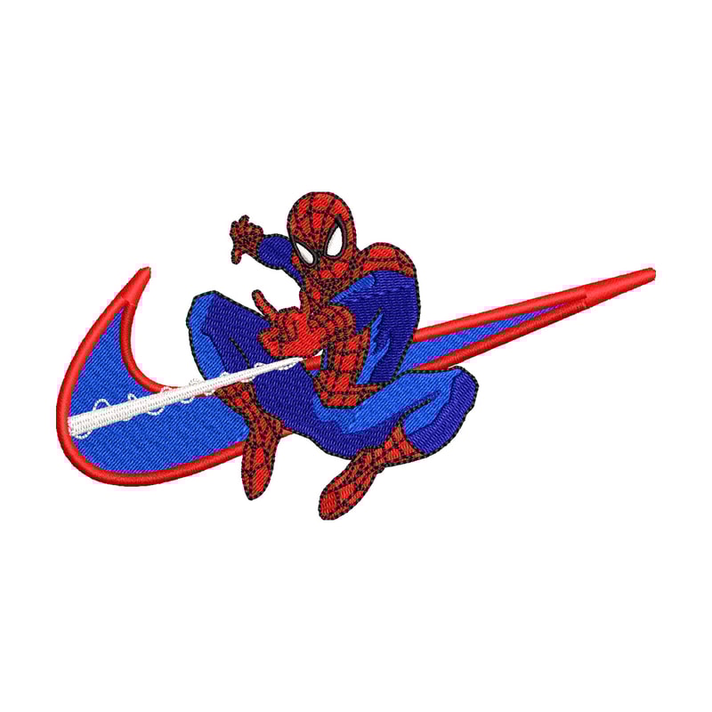 Nike x spiderman embroidery design, Mavel embroidery, Nike design, Embroidery shirt, Embroidery file, Digital download.jpg