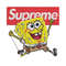 Spongebob Squarepants Supreme Embroidery design, Spongebob Embroidery, cartoon design, Embroidery File, Digital download.jpg