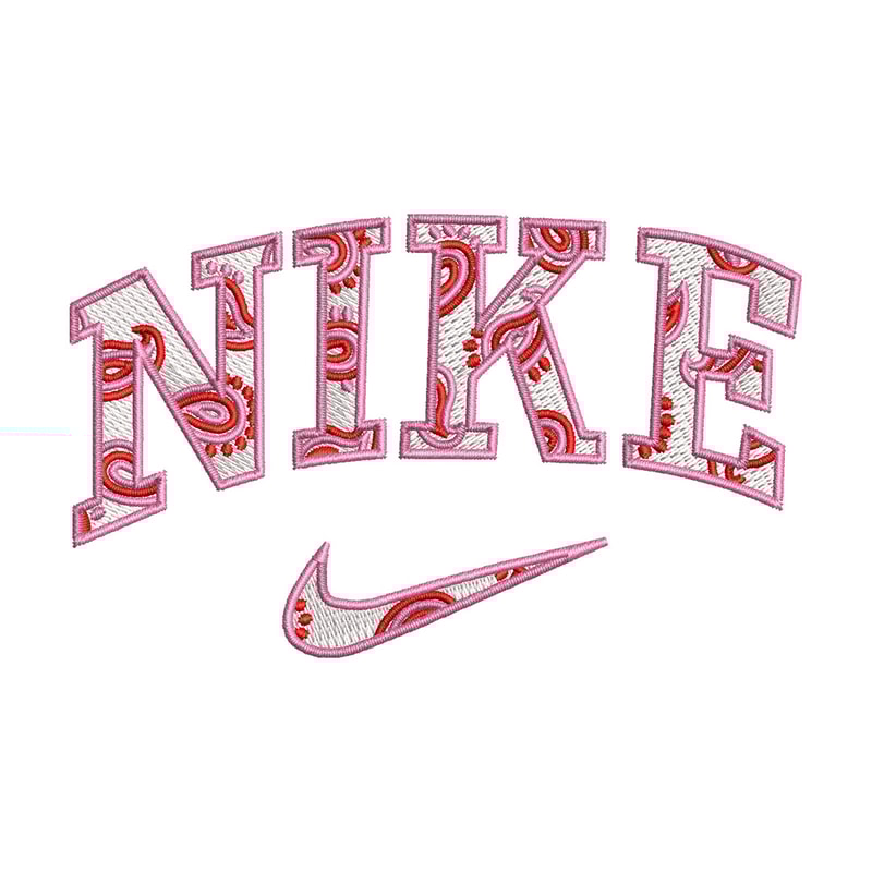 Nike pink embroidery design, Nike embroidery, Emb design, Embroidery shirt, Embroidery file, Digital download.jpg