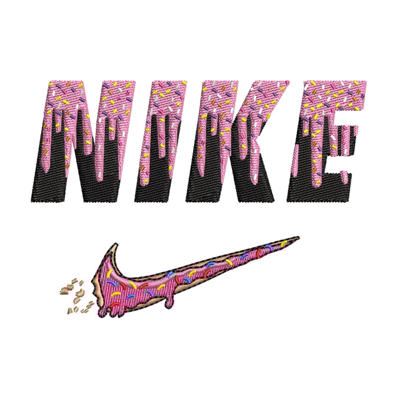 Nike x donnut embroidery design, Donut embroidery, Nike design, Embroidery shirt, Embroidery file, Digital download.jpg