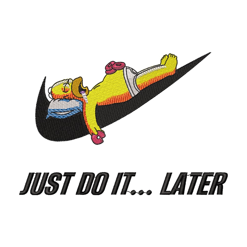 Swoosh Homer embroidery design, The Simpsons embroidery, Nike design, cartoon design, cartoon shirt, Digital download.jpg