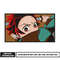 Tanjiro anime embroidery design