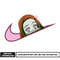 Nezuko face nike embroidery design
