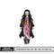 Kamado Nezuko embroidery design