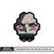 Kamado Nezuko face embroidery design
