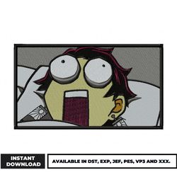 tanjiro funny embroidery design, demon slayer embroidery, anime embroidery, embroidery file, digital download.