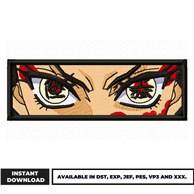 Daki Eyes Boxed embroidery design