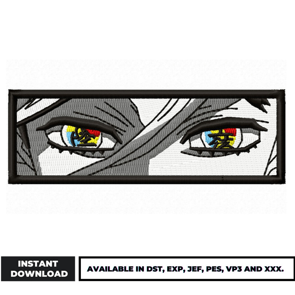 Doma Eyes Boxed embroidery design