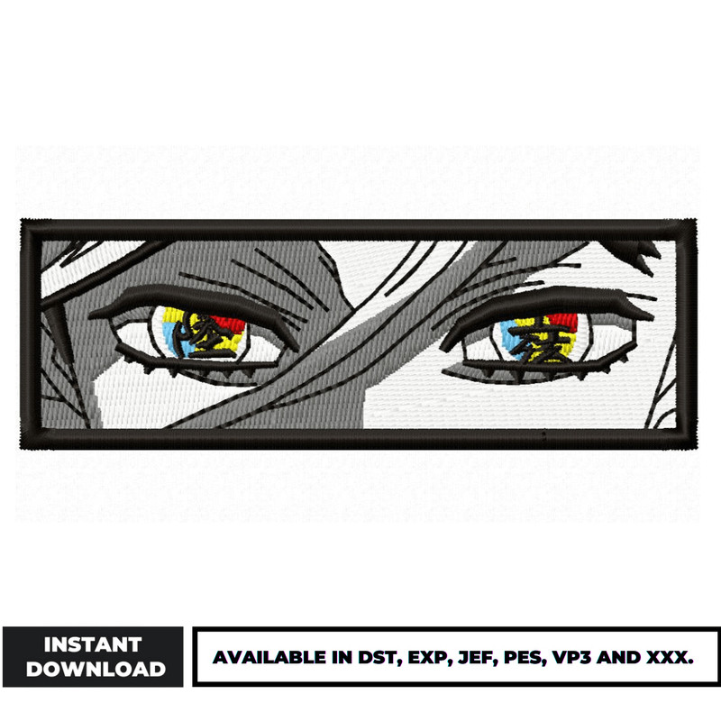 Doma Eyes Boxed embroidery design