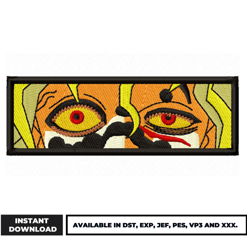 Gyutaro Eyes Boxed embroidery design