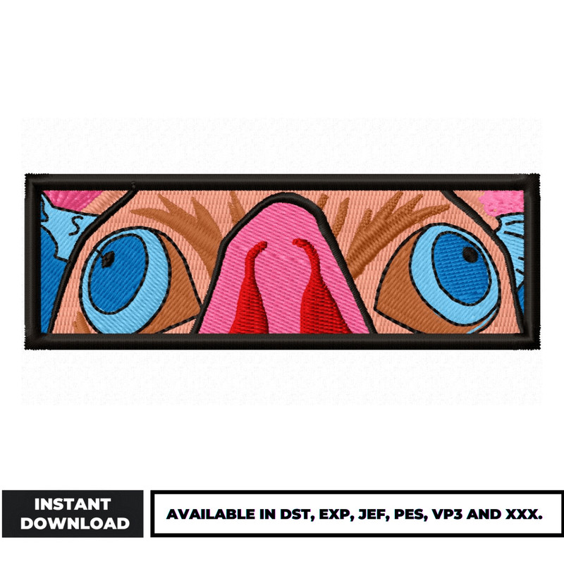 Inosuke Eyes Boxed embroidery design