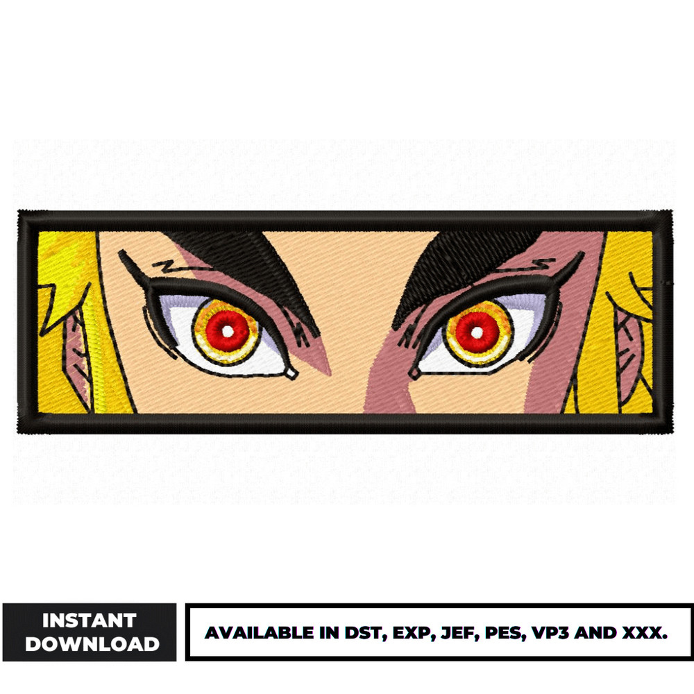 Rengoku Eyes Boxed embroidery design