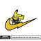 Pikachu lightning Swoosh embroidery design