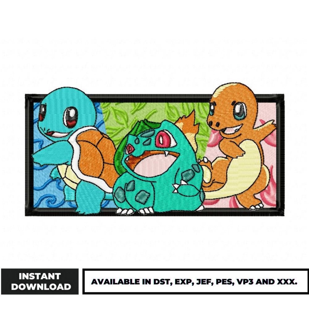 Pokemon best embroidery design