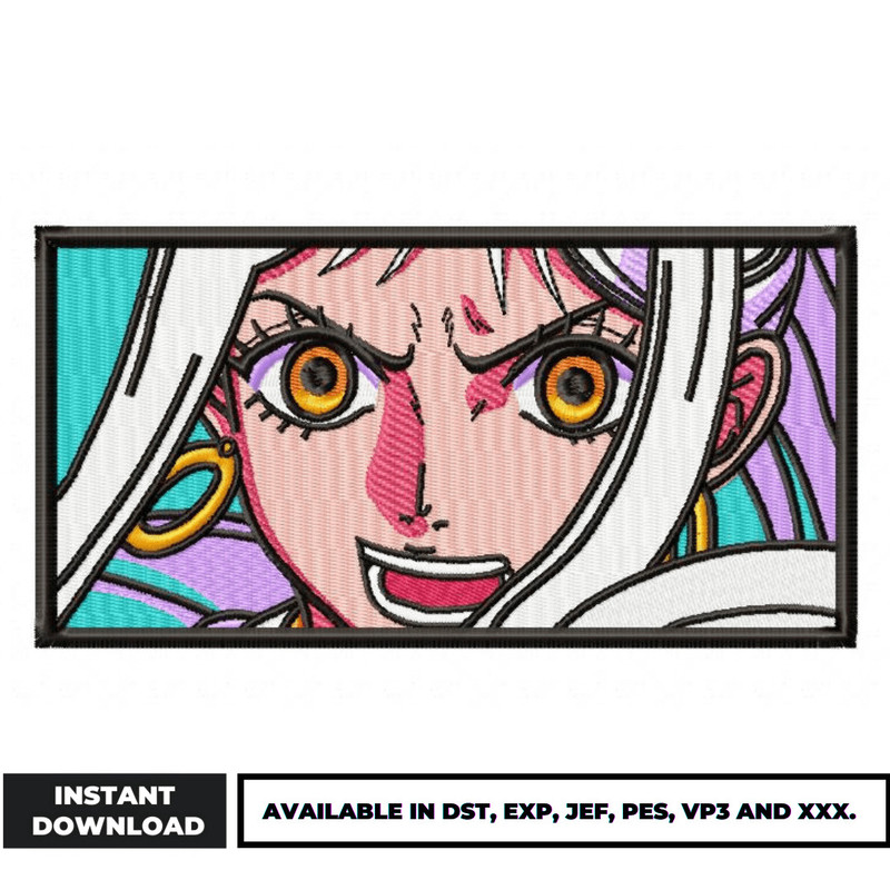 Yamato face embroidery design