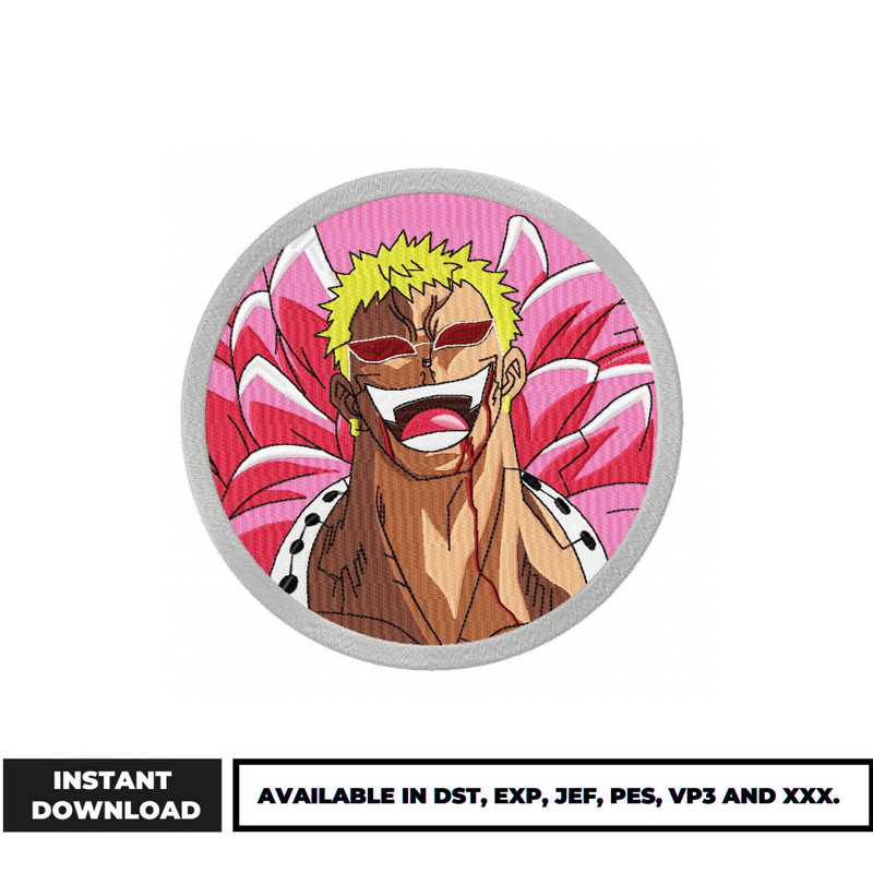 Doflamingo embroidery design