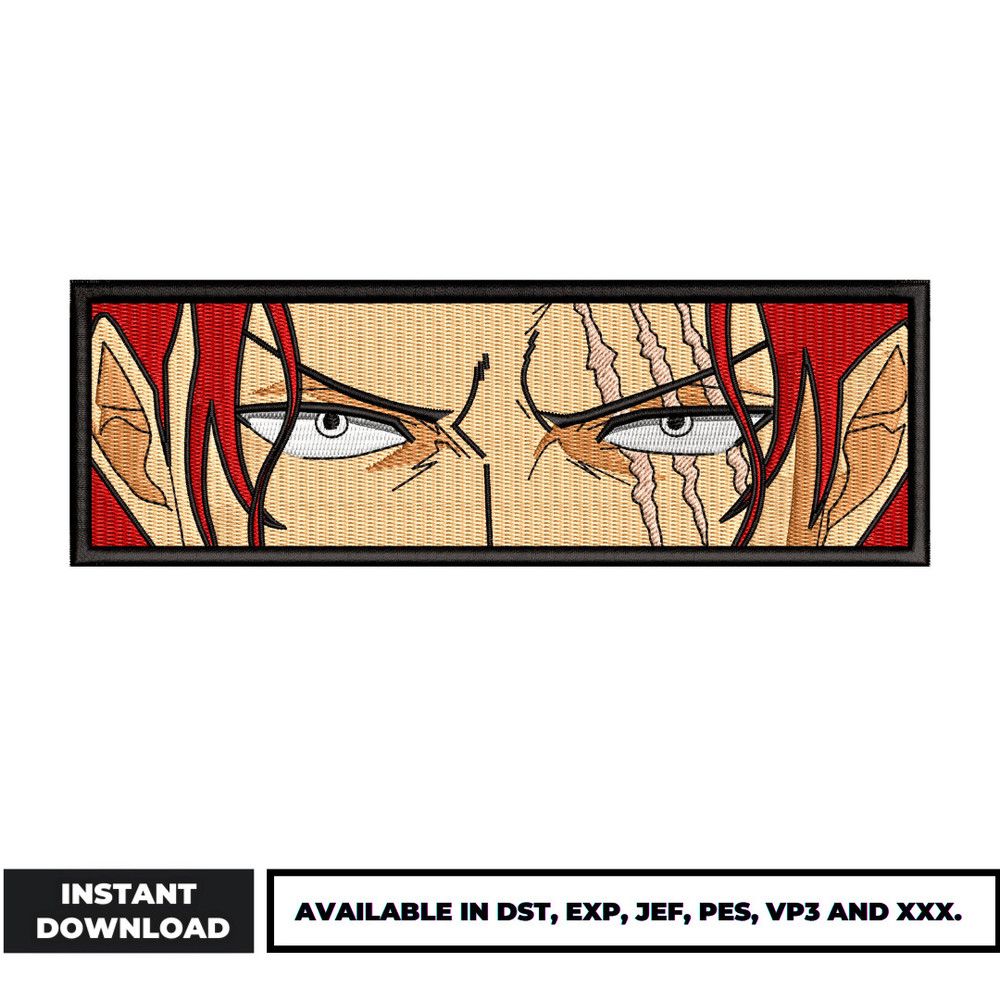 Shanks eyes embroidery design