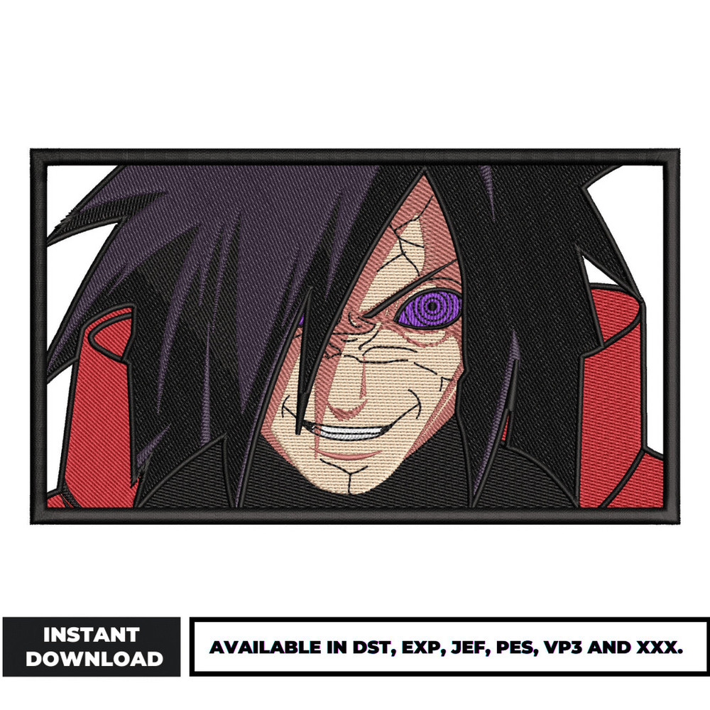 Madara face embroidery design