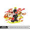 Naruto fire embroidery design
