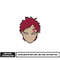 Gaara face embroidery design