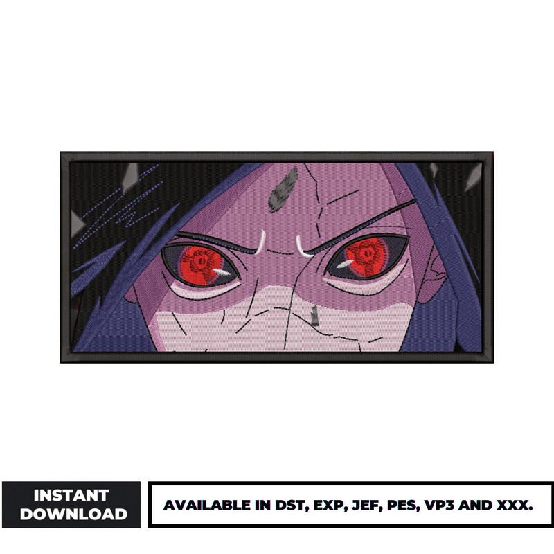 Madara eyes embroidery design