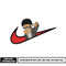 Obito kid Nike embroidery design