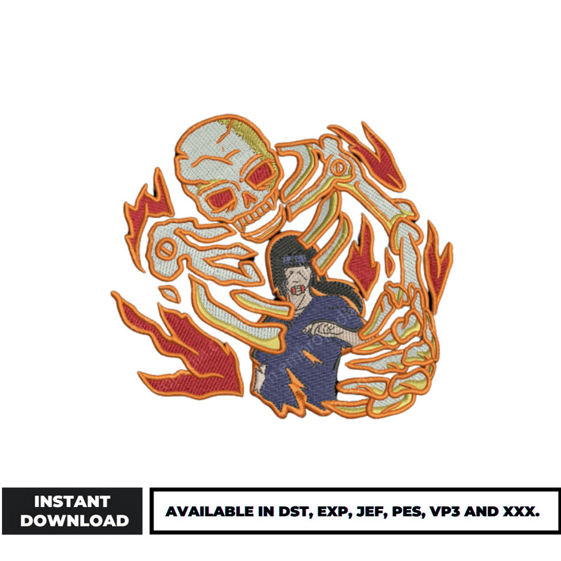 Itachi susanoo embroidery design