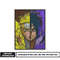 Naruto and sasuke half face embroidery design