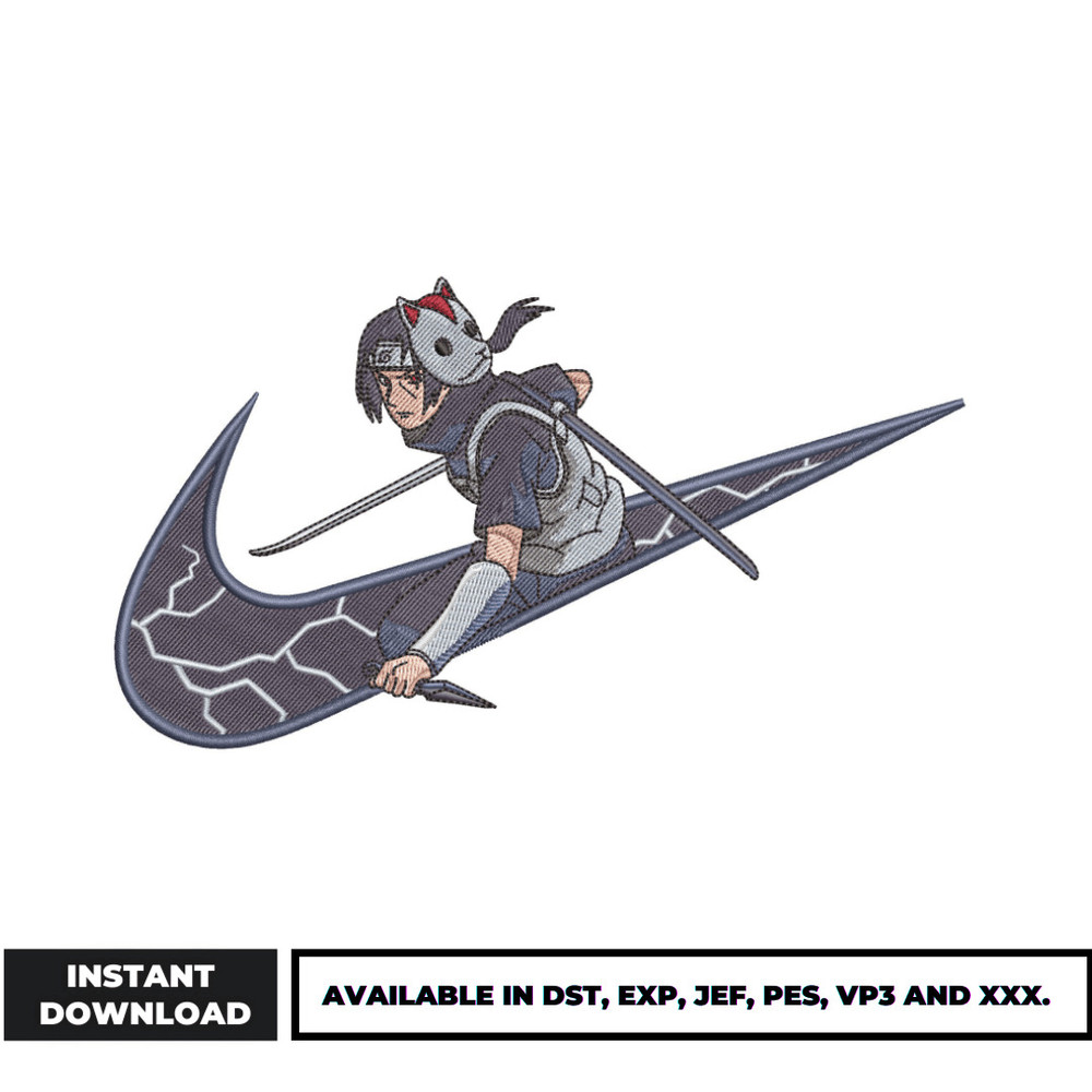 Itachi Anbu x Nike embroidery design