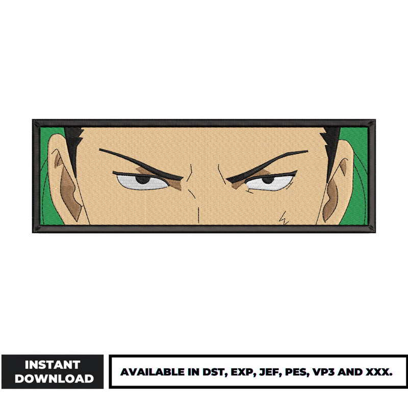 Shikamaru Nara eyes embroidery design