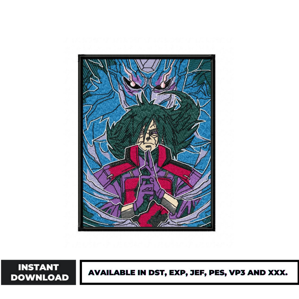 Madara Hokage Susano embroidery design