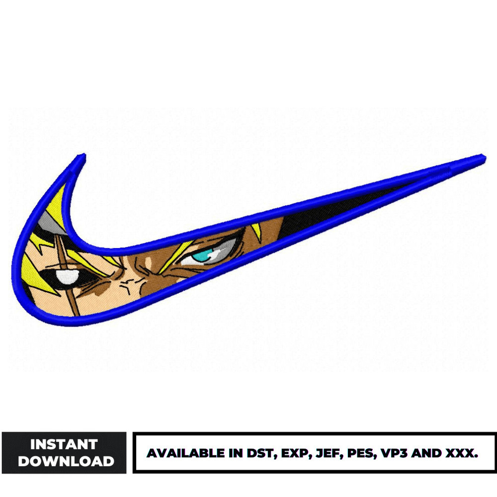 Boruto Nike embroidery design