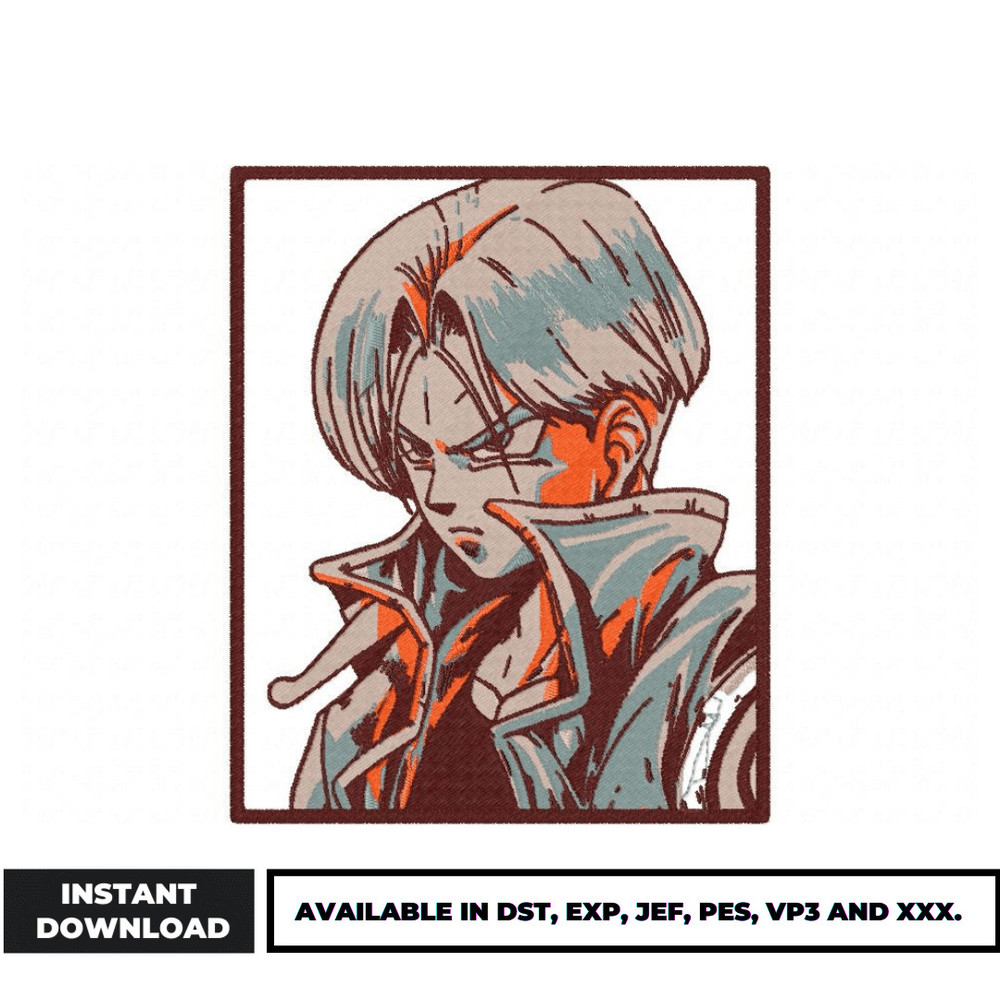 Trunks Stares embroidery design