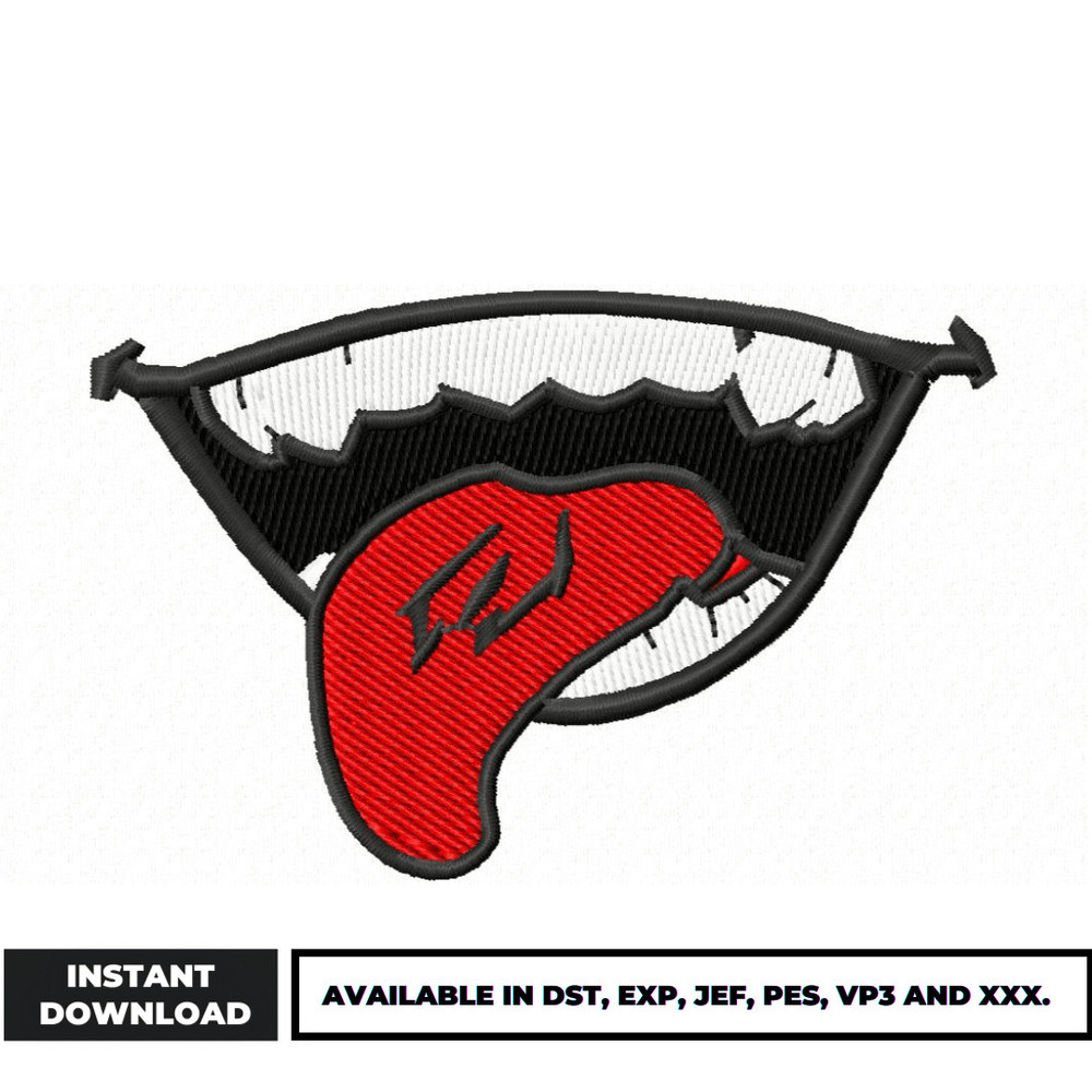 Sukuna Mouth embroidery design