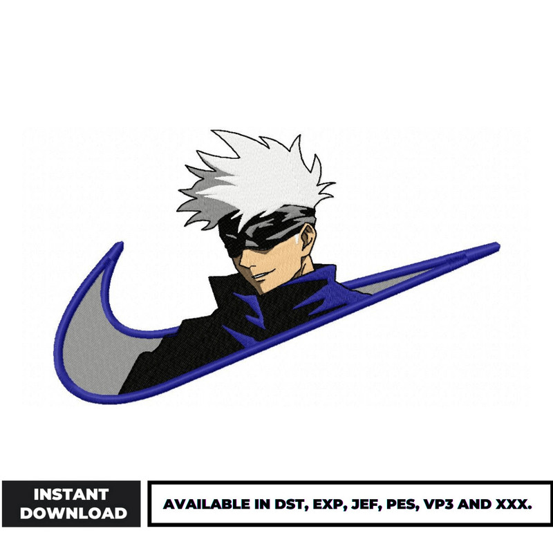 Gojo Swoosh embroidery design