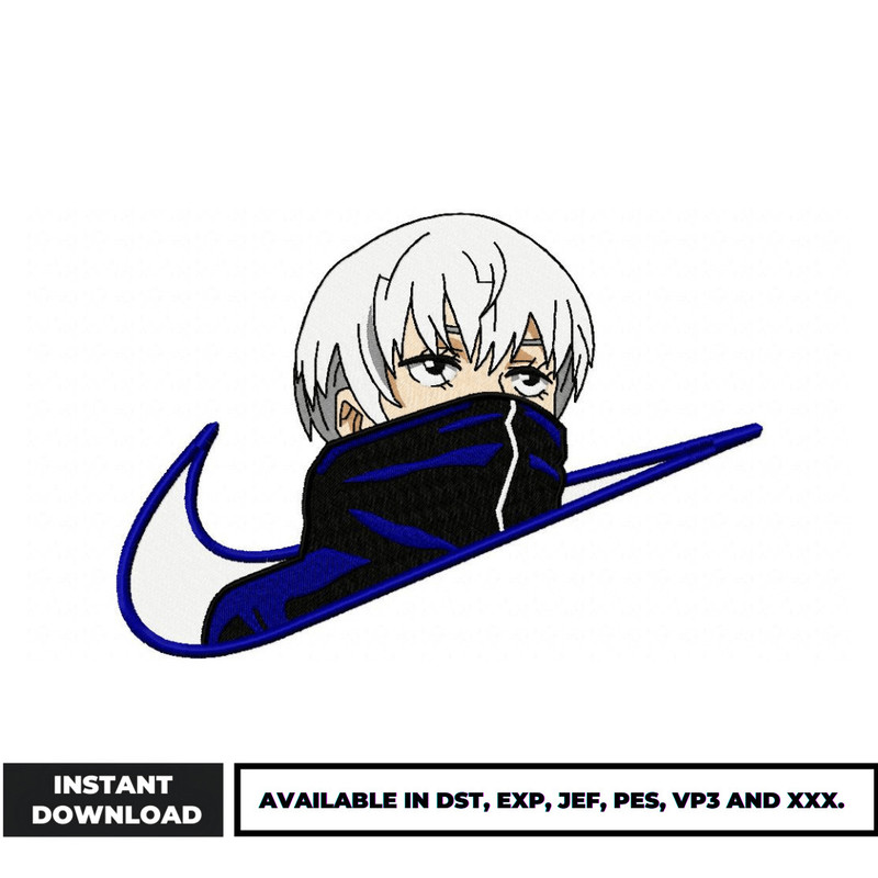 Inumaki Swoosh embroidery design