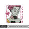 Hisoka face embroidery design