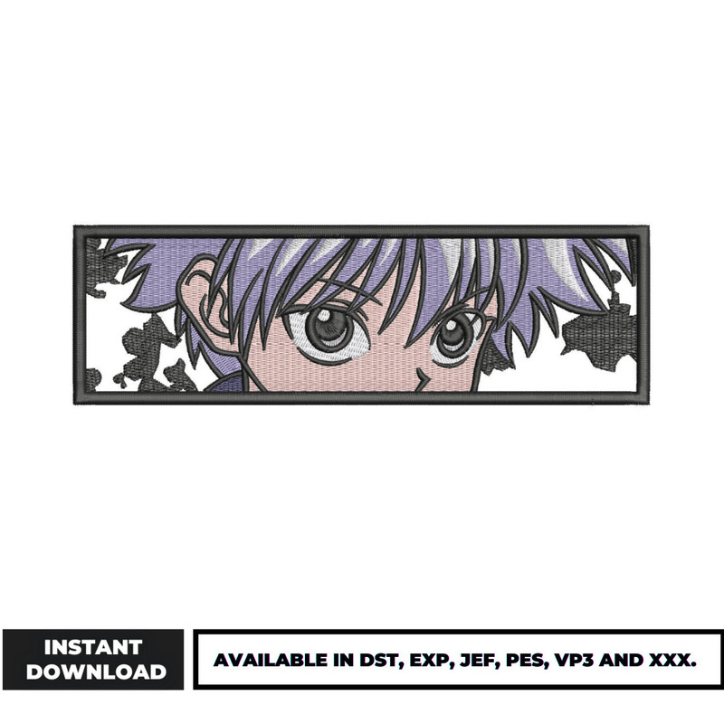 Killua eyes cute embroidery design