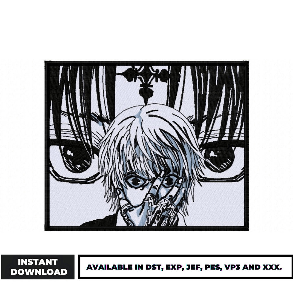 Kurapika embroidery design
