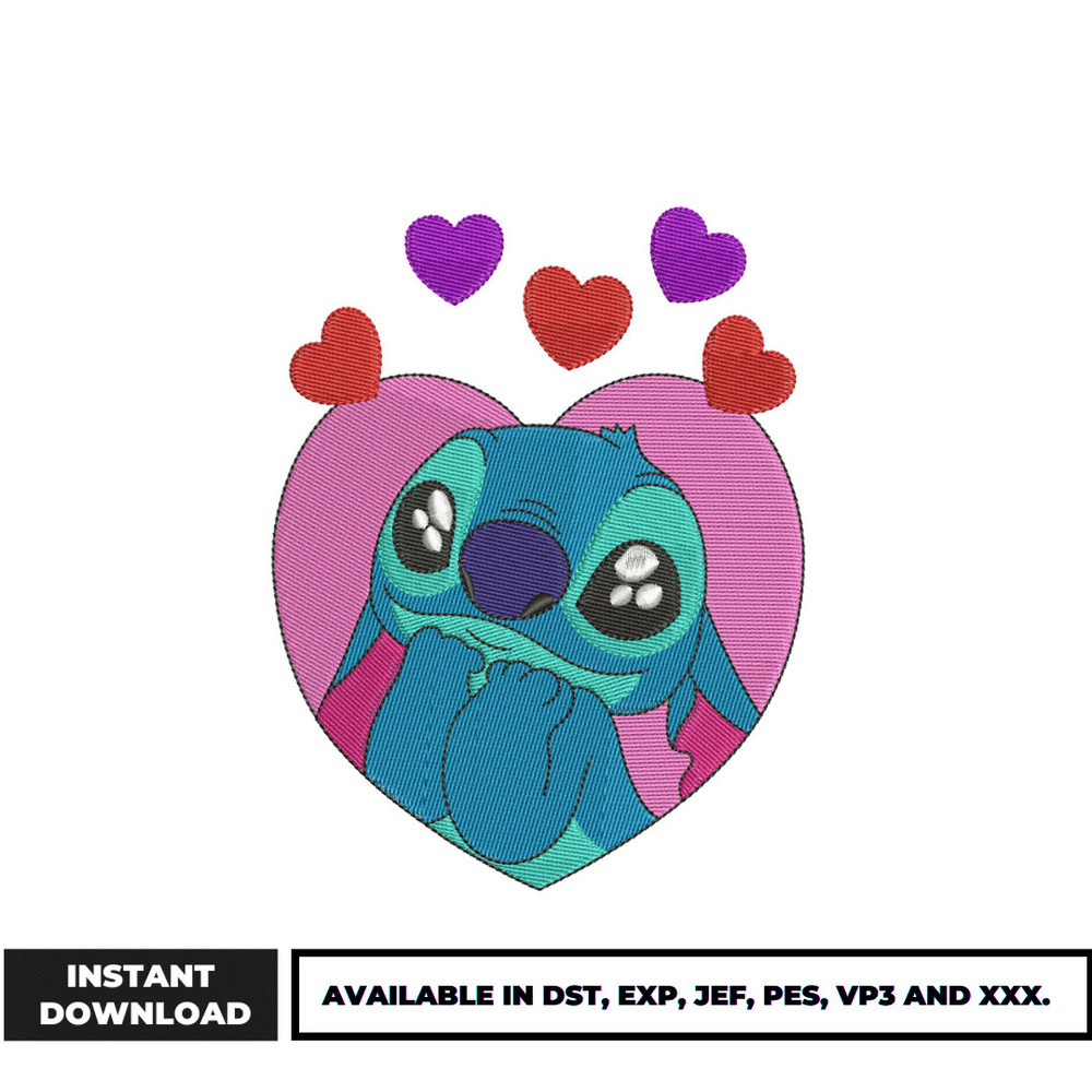 Stitch Hearts embroidery design