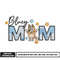 Bluey Mom embroidery design