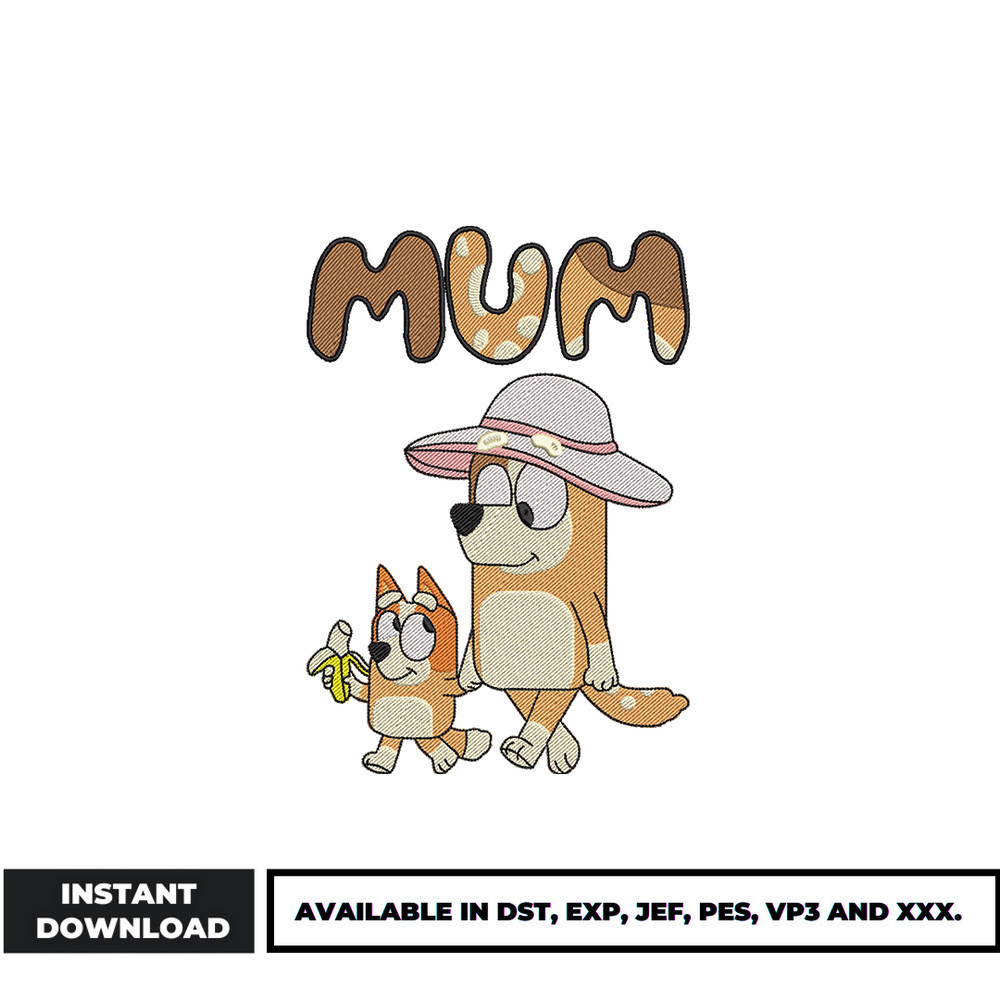 Chilli Heeler Bingo embroidery design