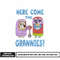Here Come The Grannies embroidery design