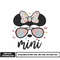 Minnie face mini embroidery design