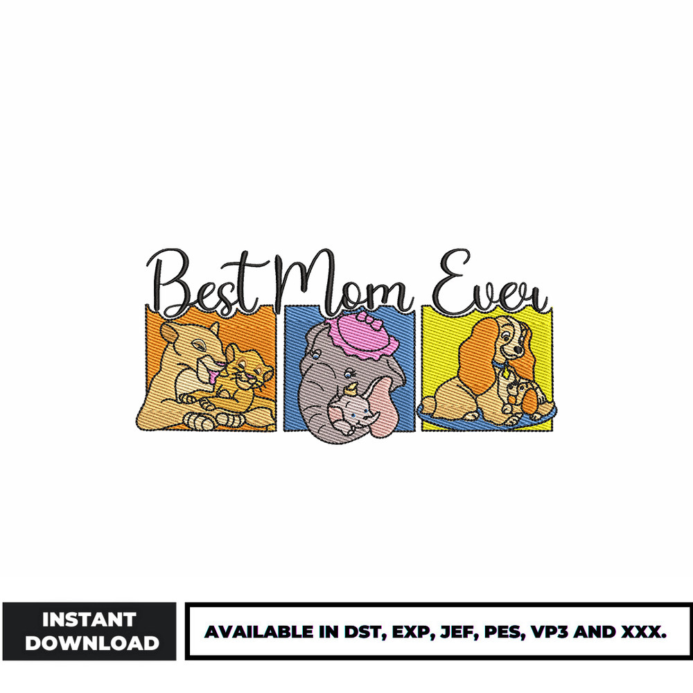 Best Mom Ever embroidery design