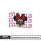 Mama minnie mouse head embroidery design