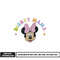 Disney mama Minnie head embroidery design